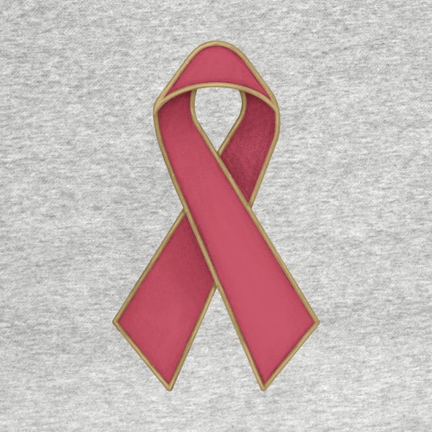 breast cancer ribbon by Kutaitum